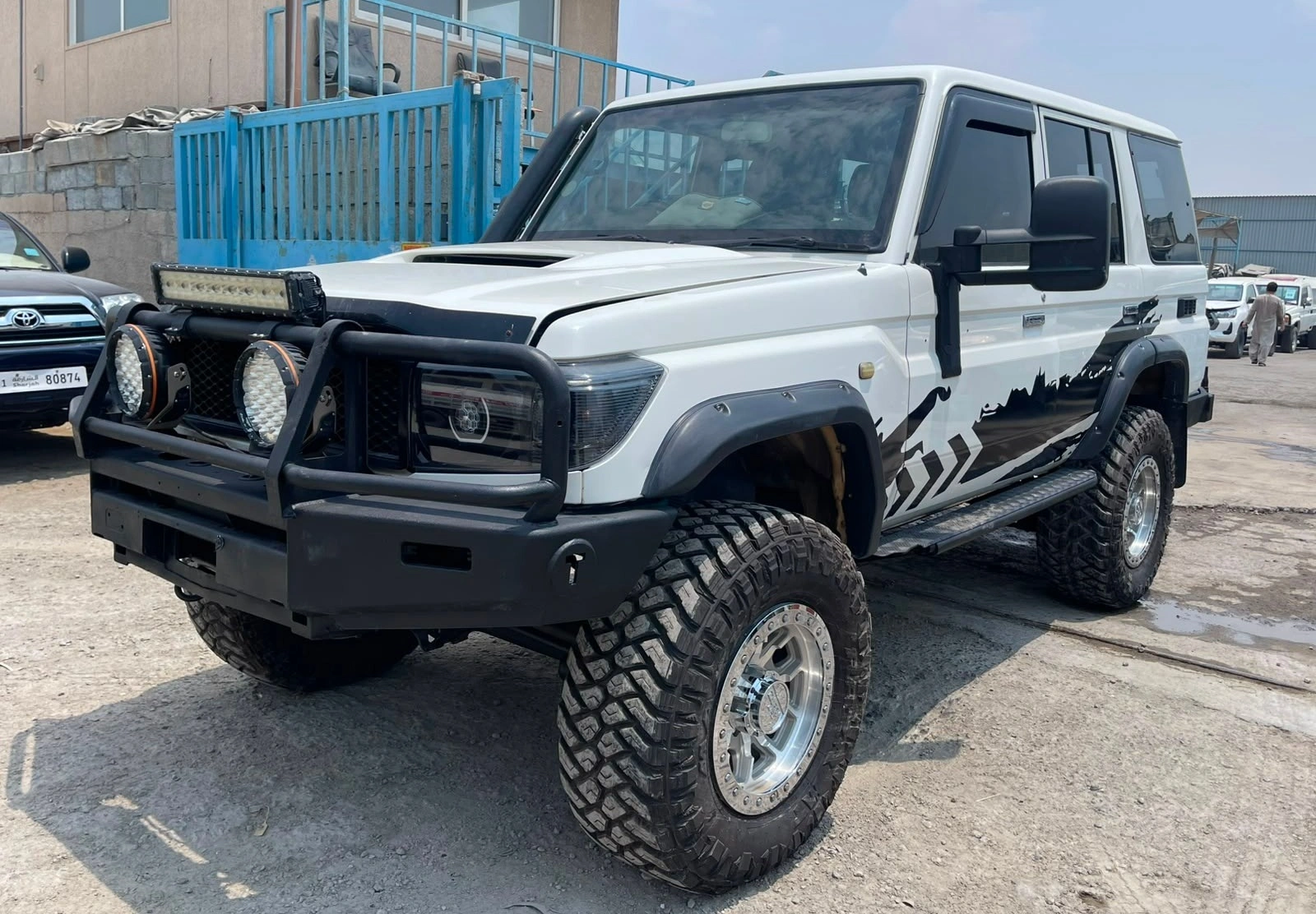 Toyota LandCruiser Hardtop 2015 white 4WD SUV